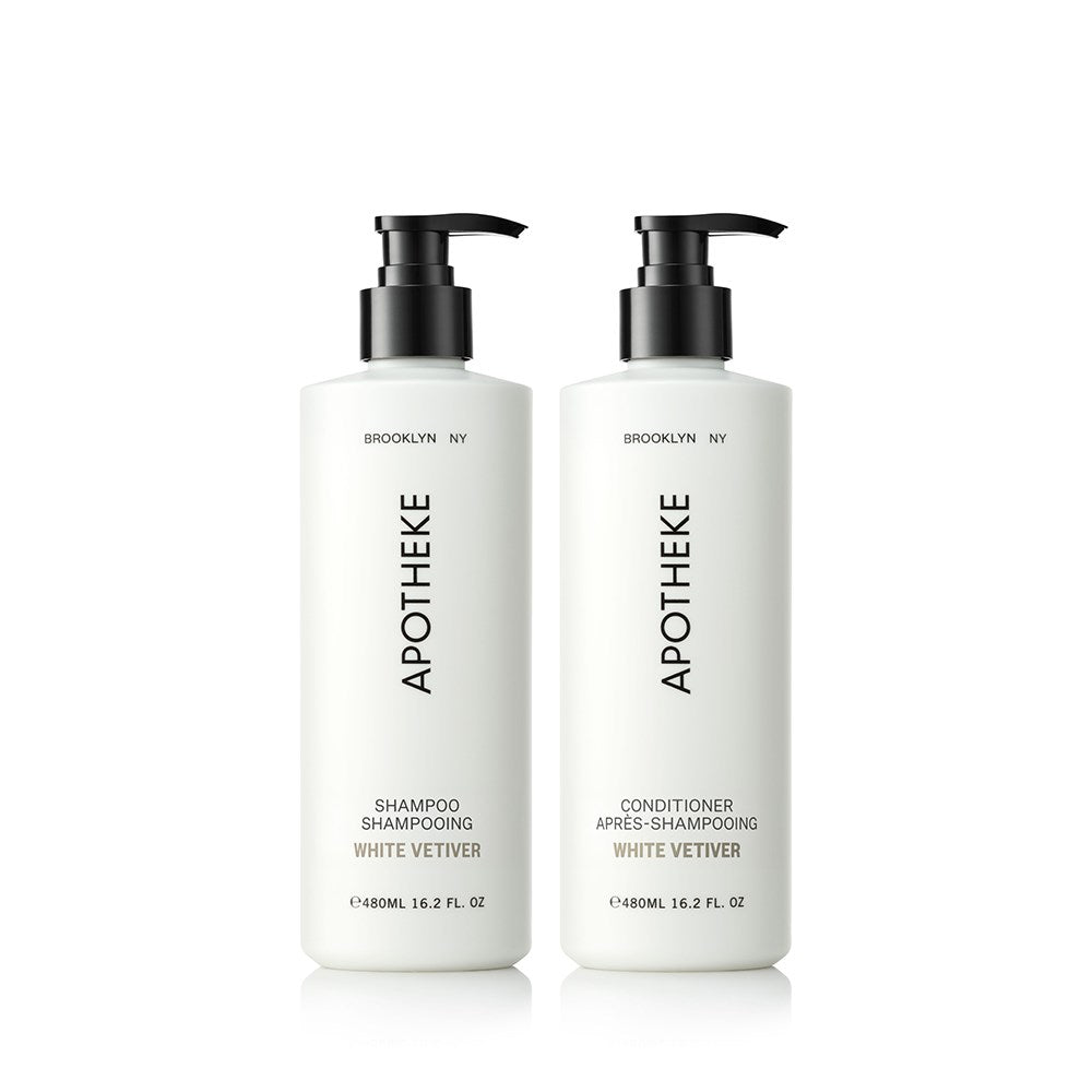 White Vetiver Shampoo and Conditioner Bundle – APOTHEKE
