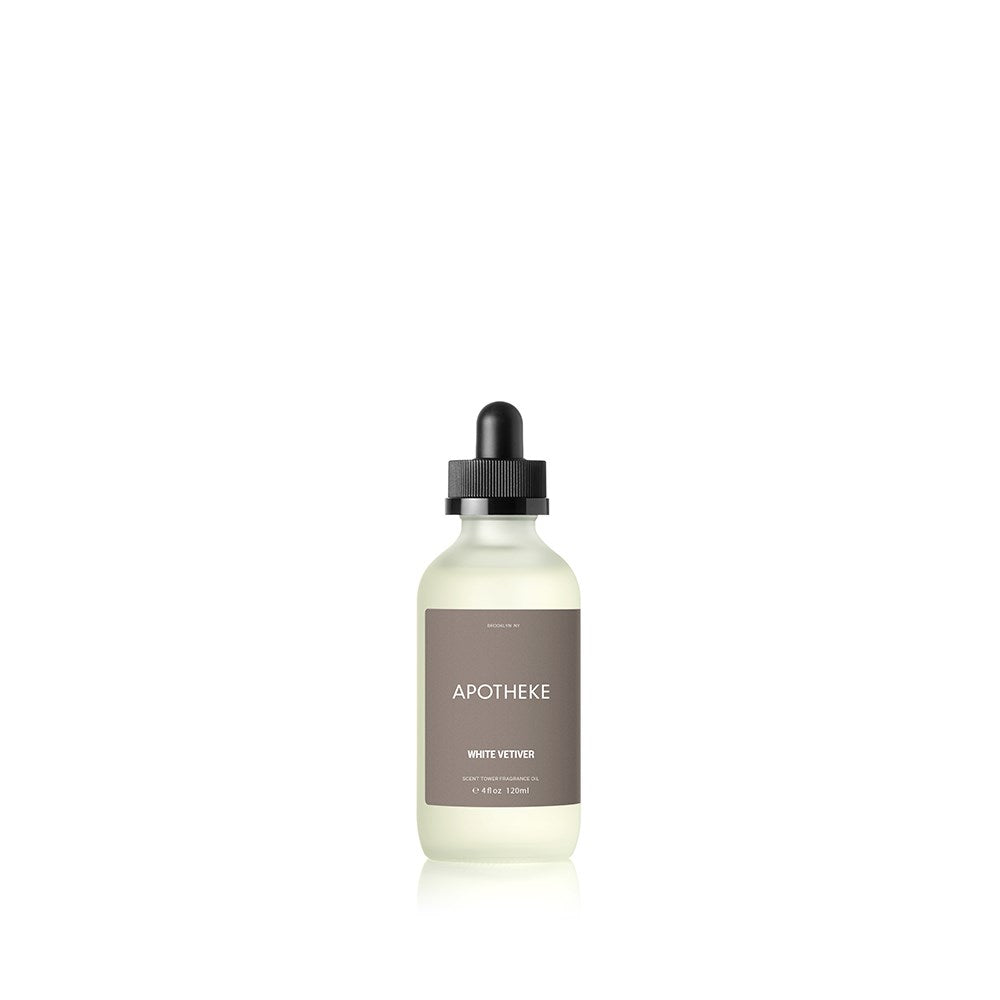 White Vetiver Scent Tower Diffuser Fragrance Oil, 120 ml | APOTHEKE