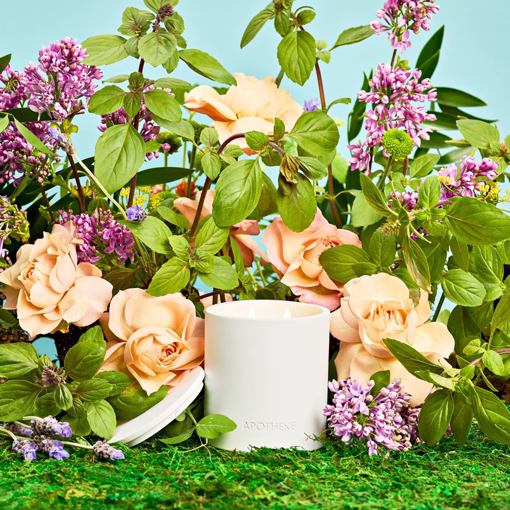 Holy Basil and Rosewater 2-Wick Candle – APOTHEKE