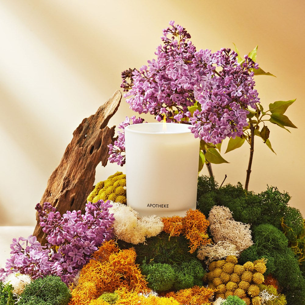 Flower Candle - White